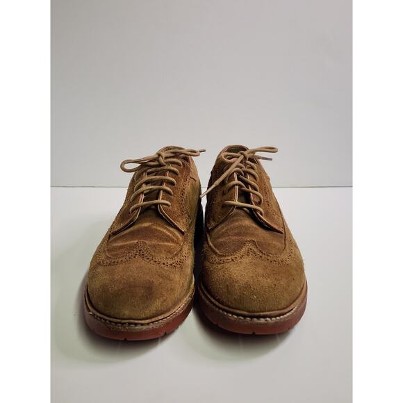FRYE Men\'s Suede Wingtip Oxford Shoes Size 9.5 D, Made In Mexico, Ltd Ed main image 5